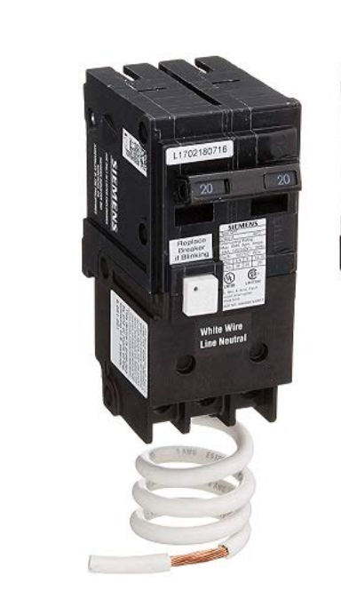 Siemens QF220A 20A 2-Pole GFCI Circuit Breaker 120/240V Plug-In ...
