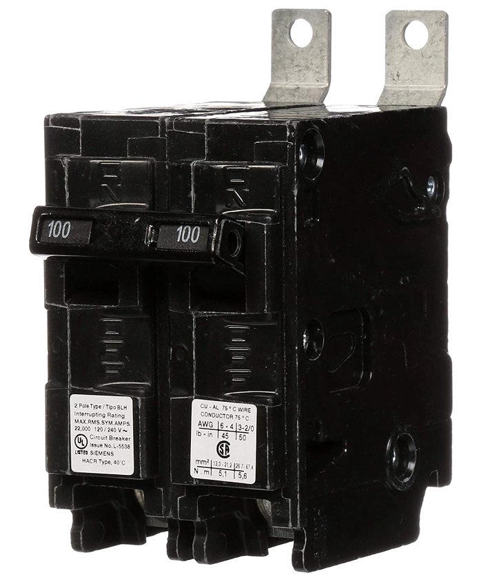 B2100 - SIemens Plug-In 100 Amp 2 Pole Circuit Breaker - Essential Electric Supply