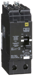 EDB24100 - Square D/ Schneider Electric Bolt-On 100 Amp 2 Pole Circuit Breaker - Essential Electric Supply